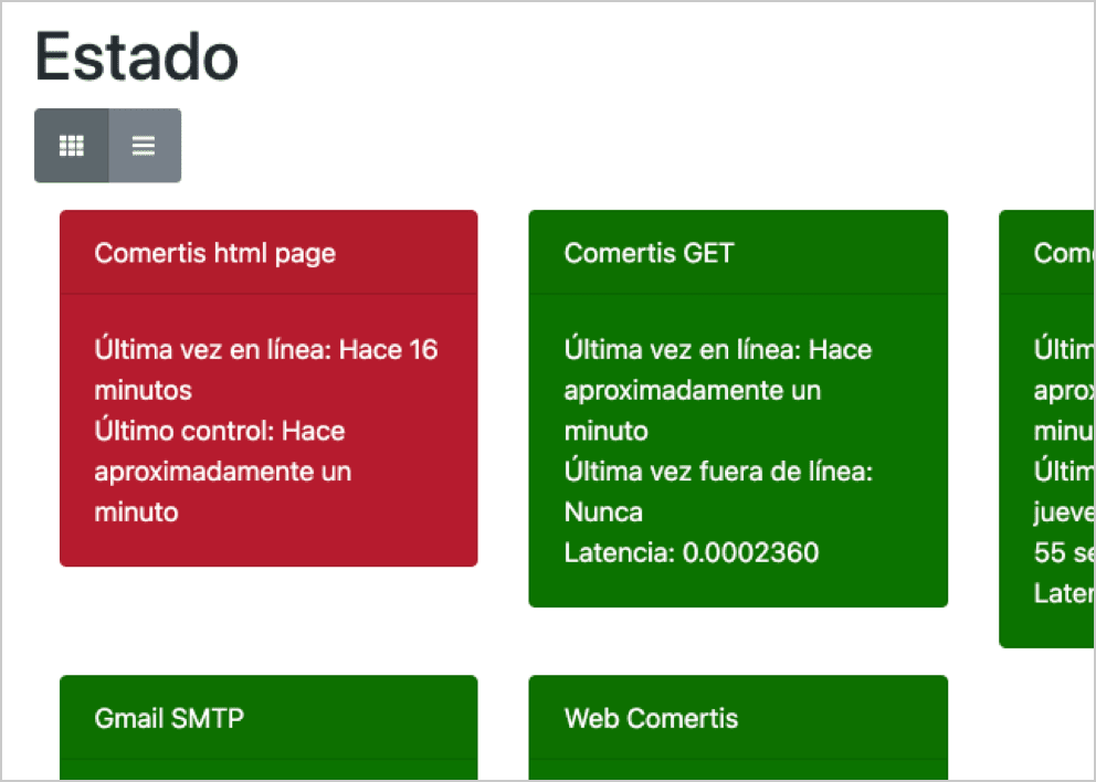 Vista rápida incidencia ecomerce