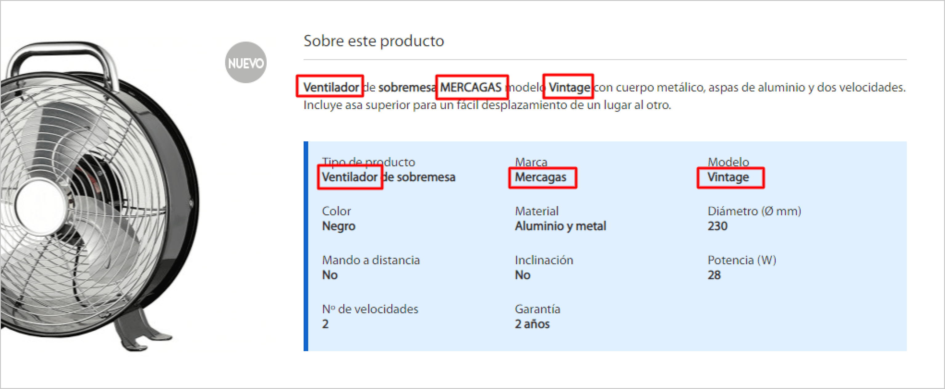 Robot para el estudio de palabras clave de la competencia