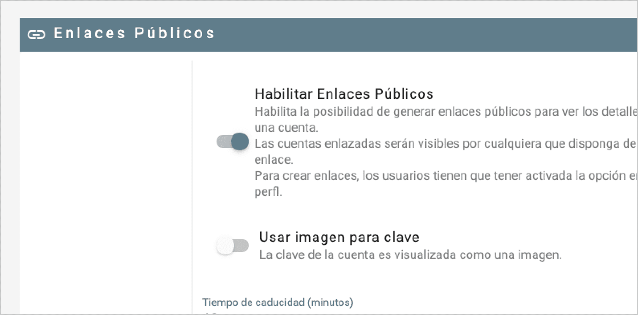 Compartir contraseña usuarios externos