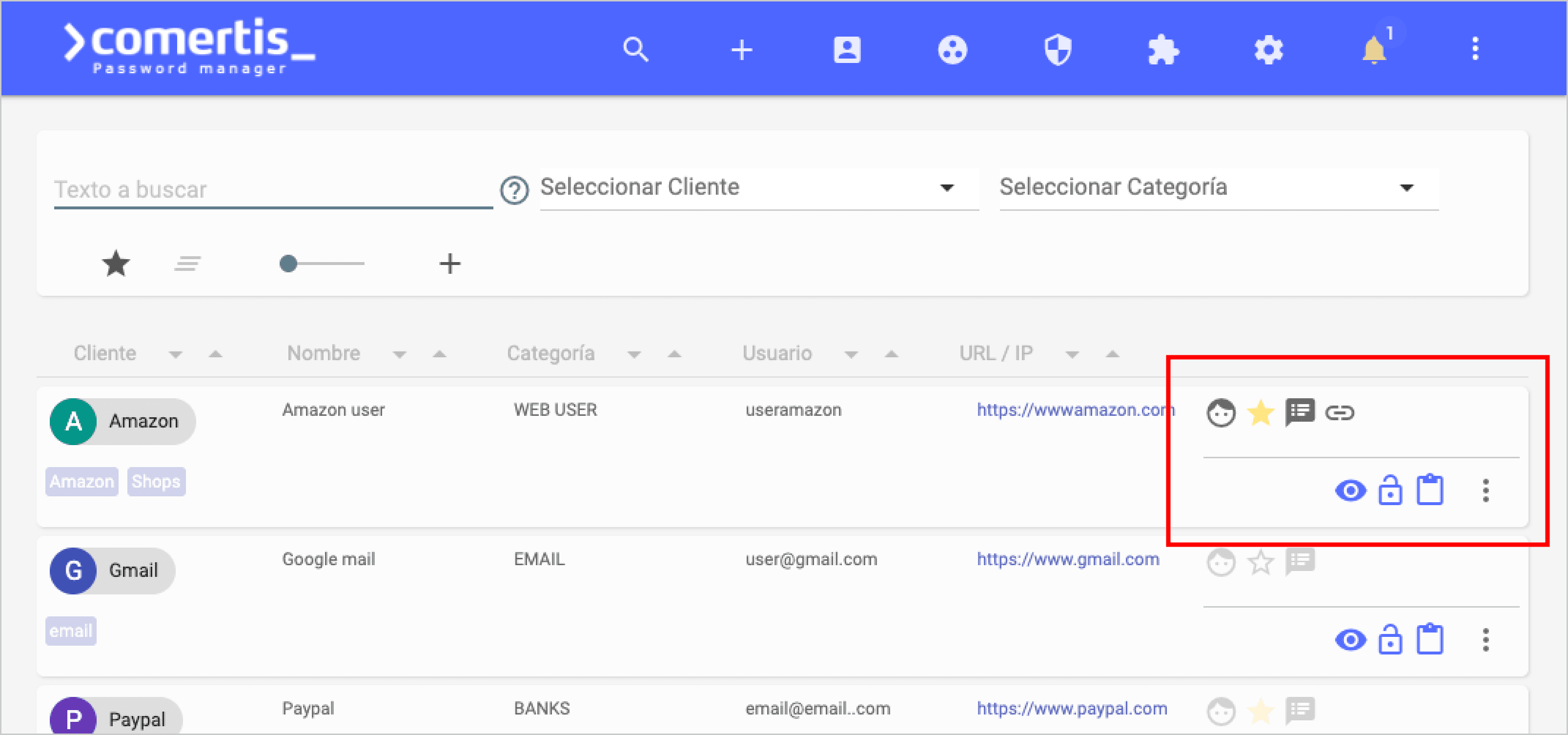 Quick password editing