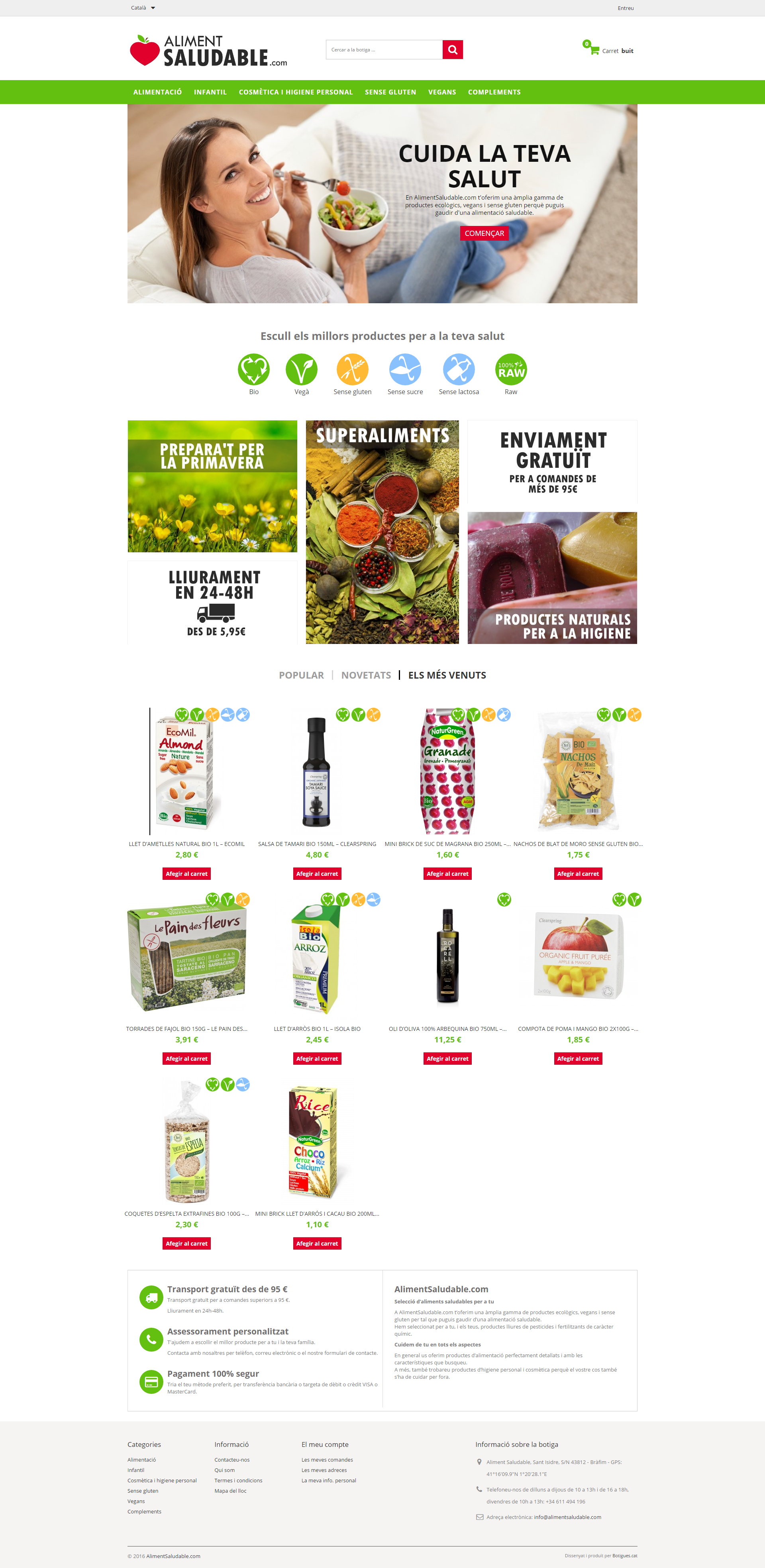 Boutique en ligne  Aliment Saludable