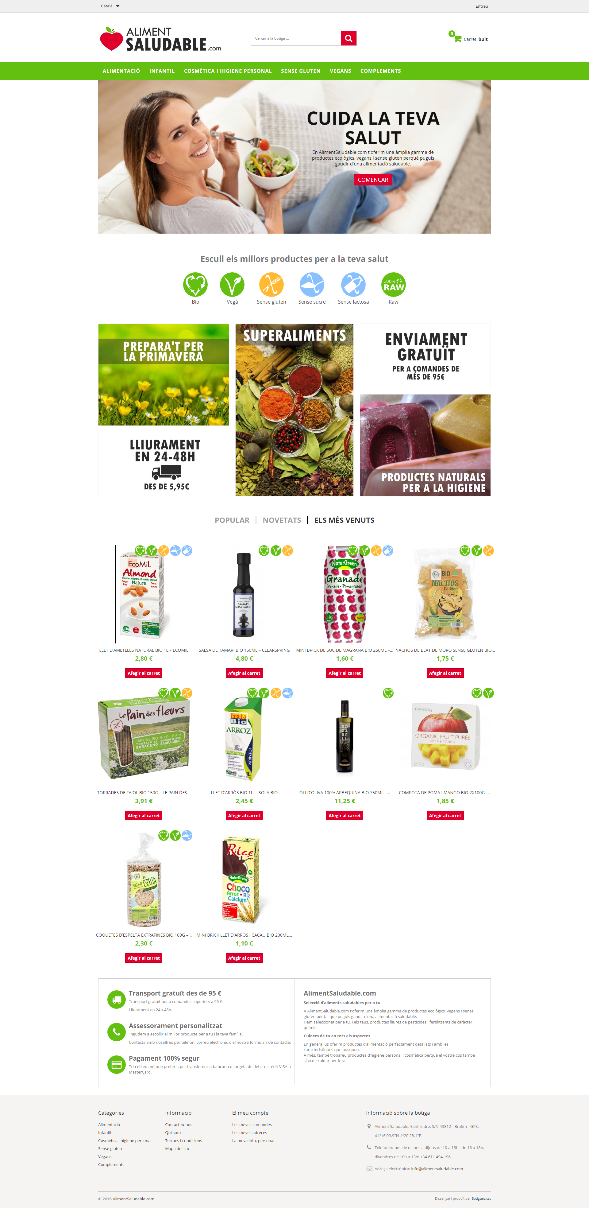 Botiga online Aliment Saludable