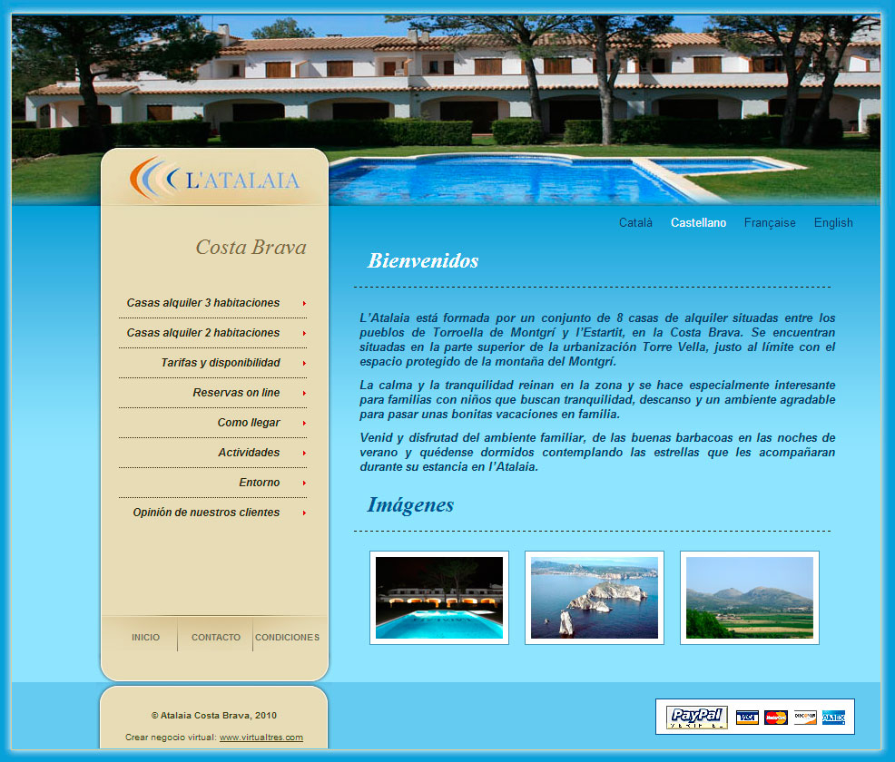 Site d'entreprise Atalaia Costa Brava