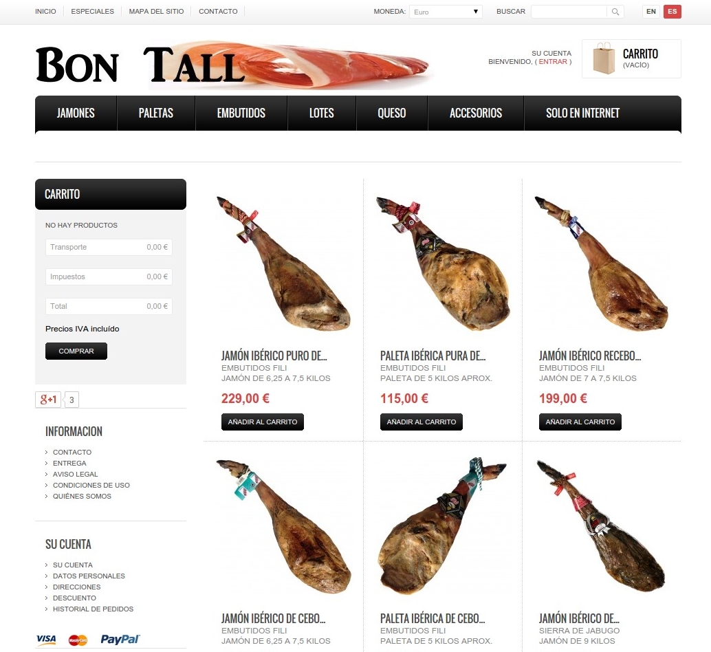 Boutique en ligne Bon tall