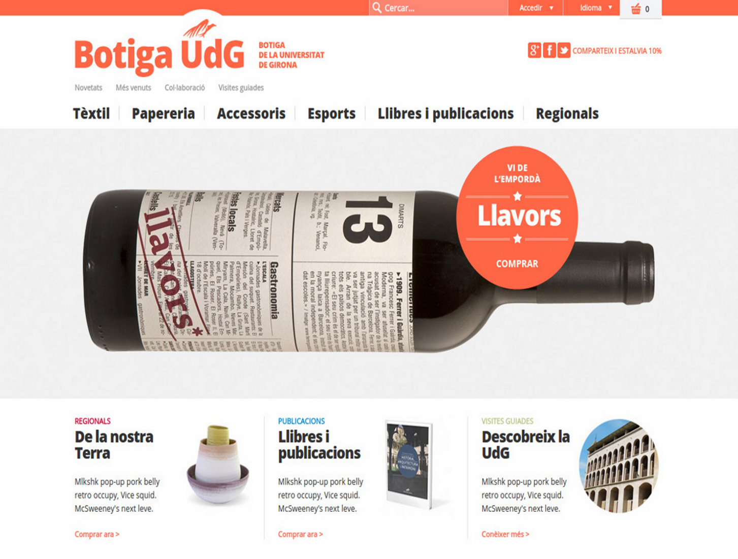 Boutique en ligne UdG