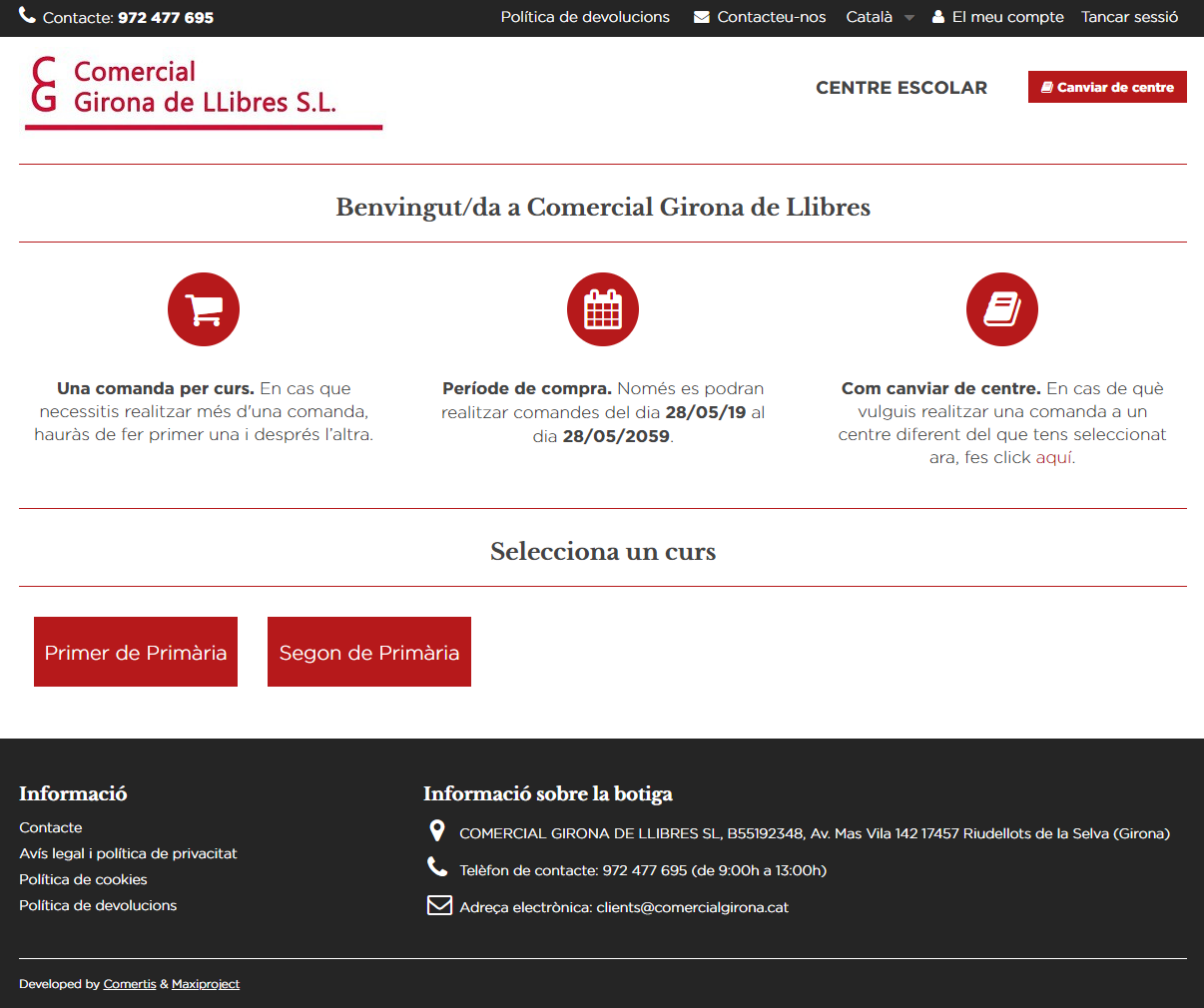 Comprar libros por curso Comercial Gironina