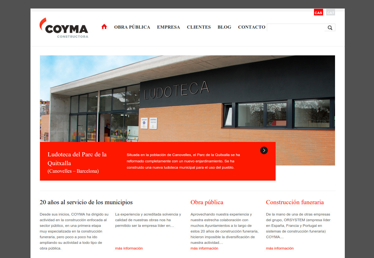 Web corporativa Coyma