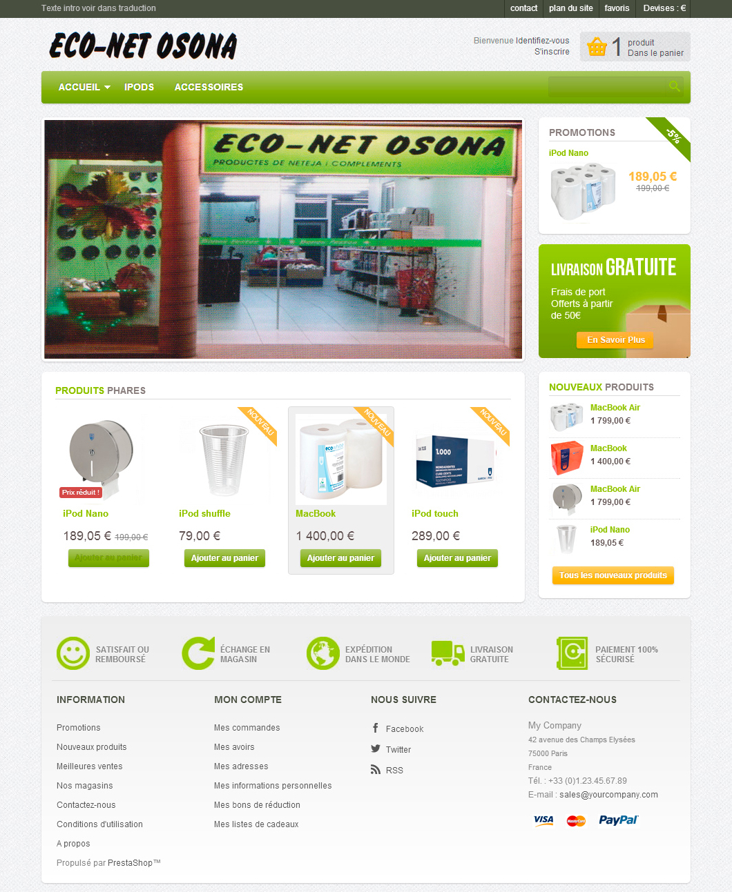 Boutique en ligne Econet Osona