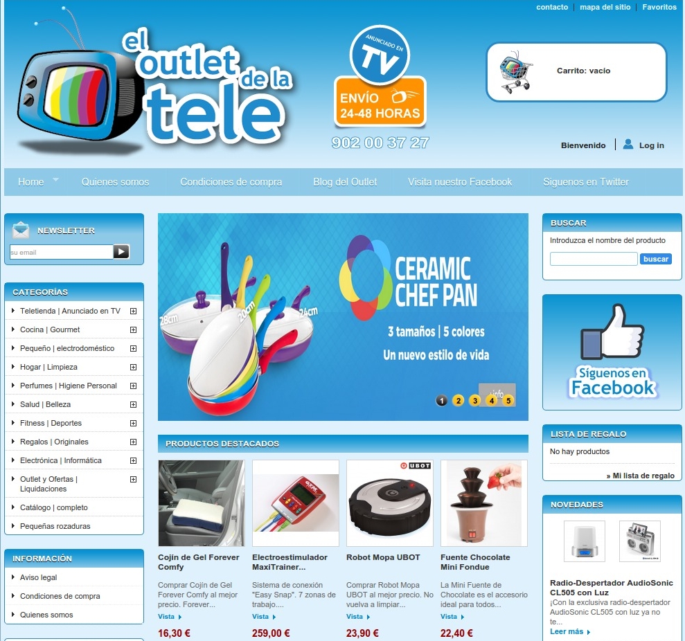 Tienda online Eloutletdelatele