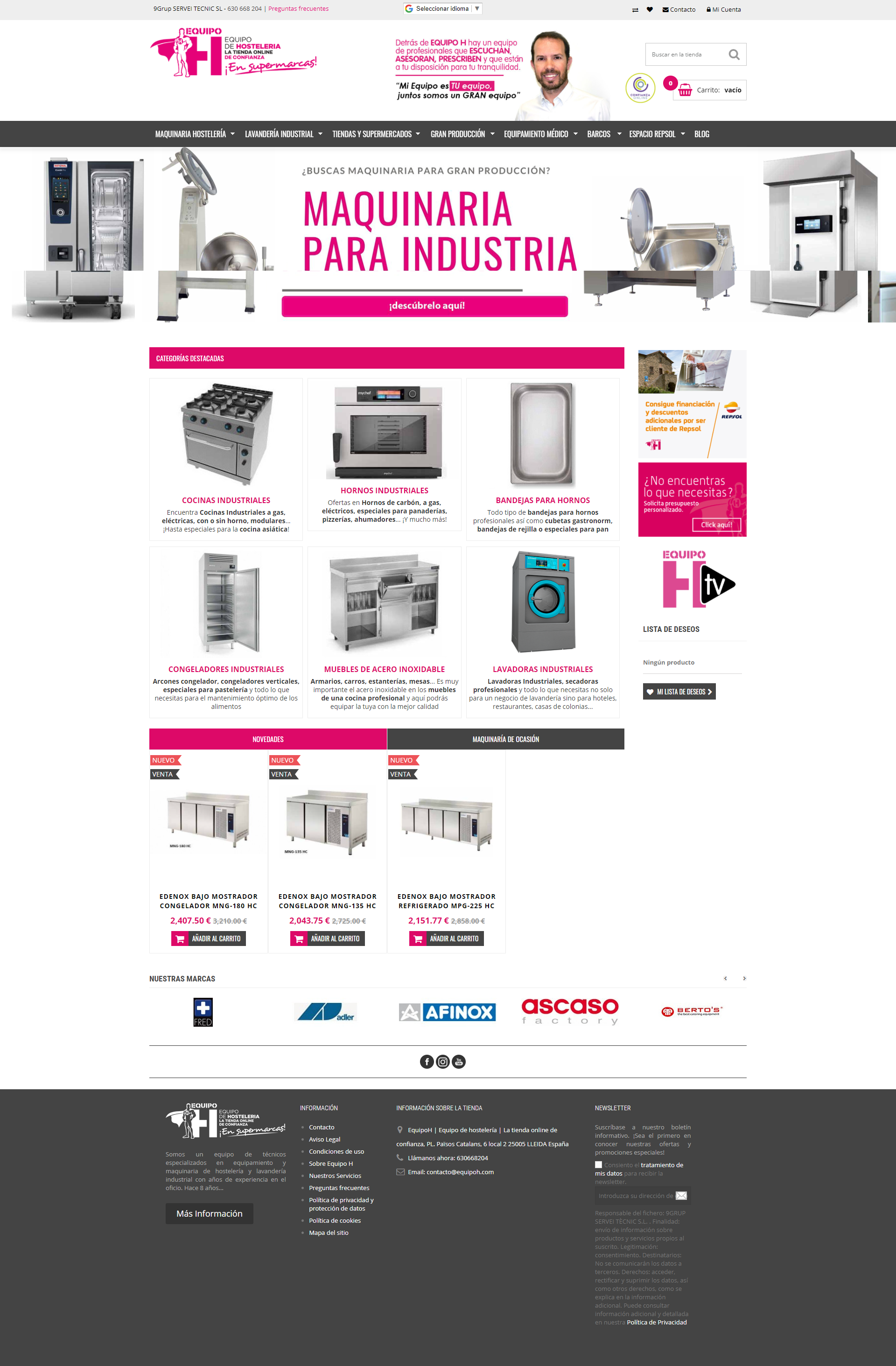 Tienda online EquipoH