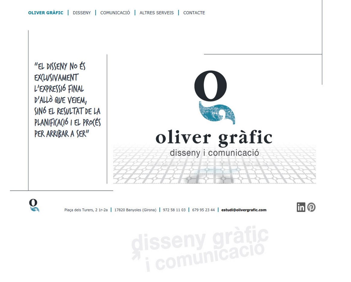 Web corporativa Oliver Gràfic