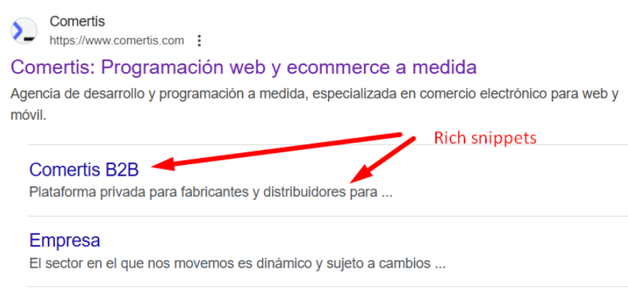 Rich Snippets en el B2C