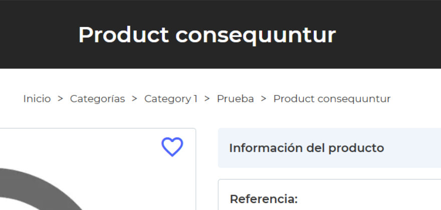 Breadcrumb en el B2C