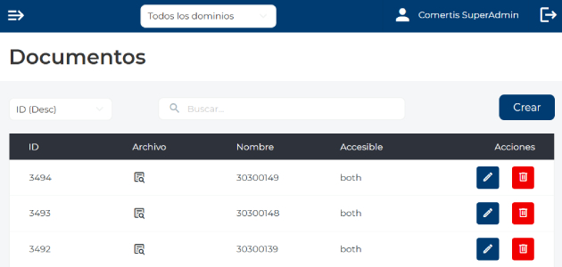 Gestionador de adjuntos de el B2B