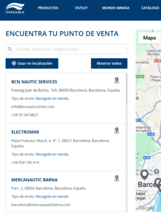 Múltiples tiendas físicas en el B2B
