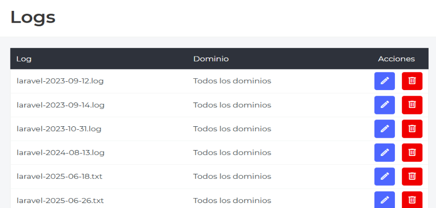 registro de seguridad en el B2B