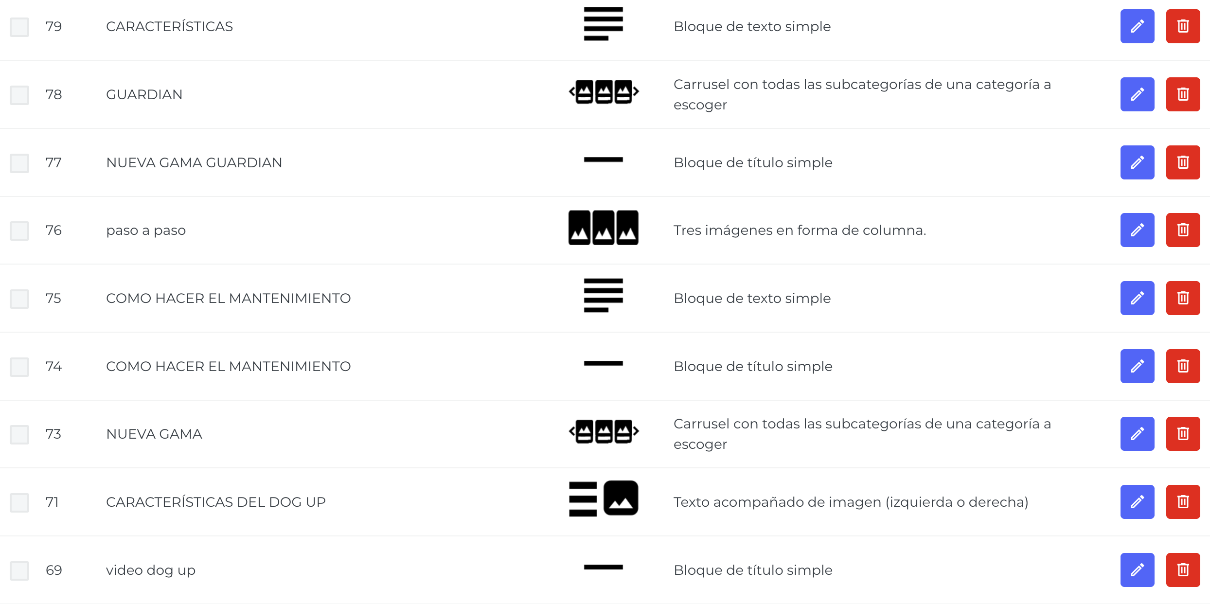 Bloques HTML B2B
