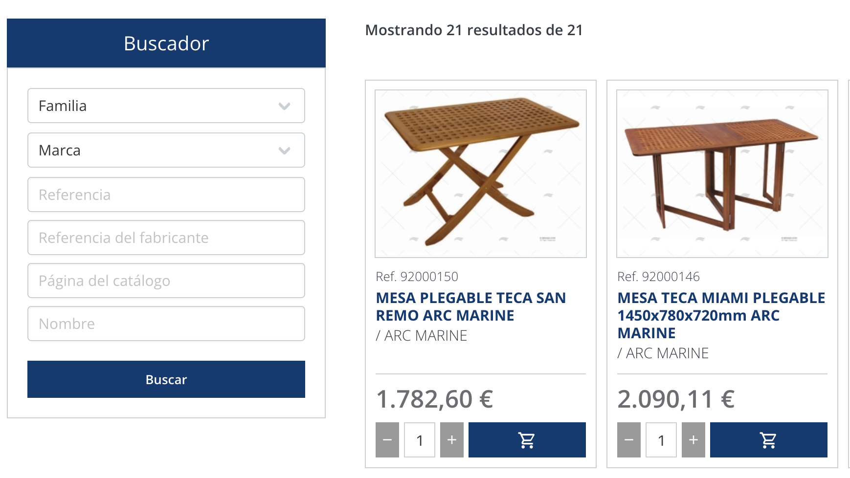 Buscador avanzado B2B