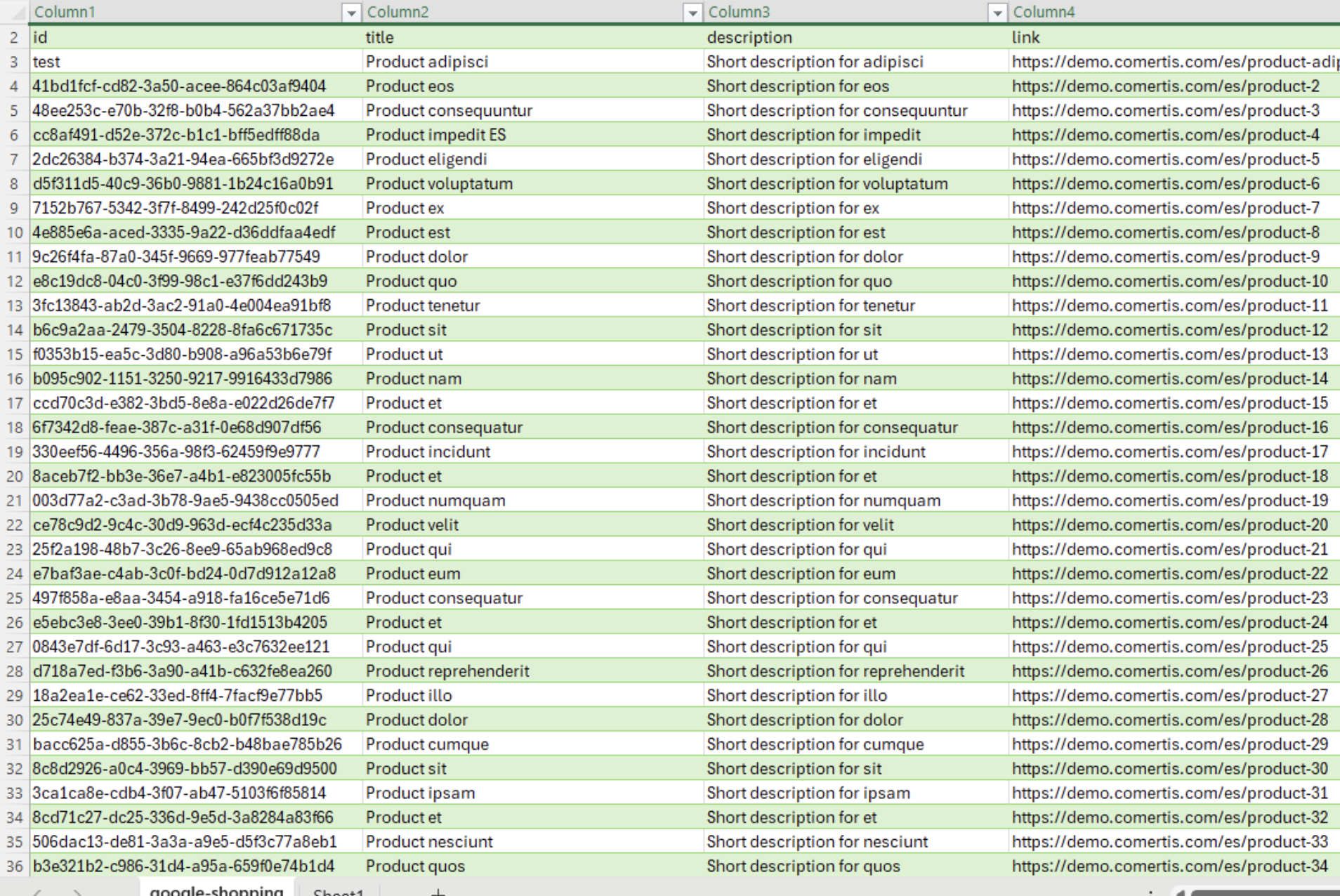Feed de datos B2B